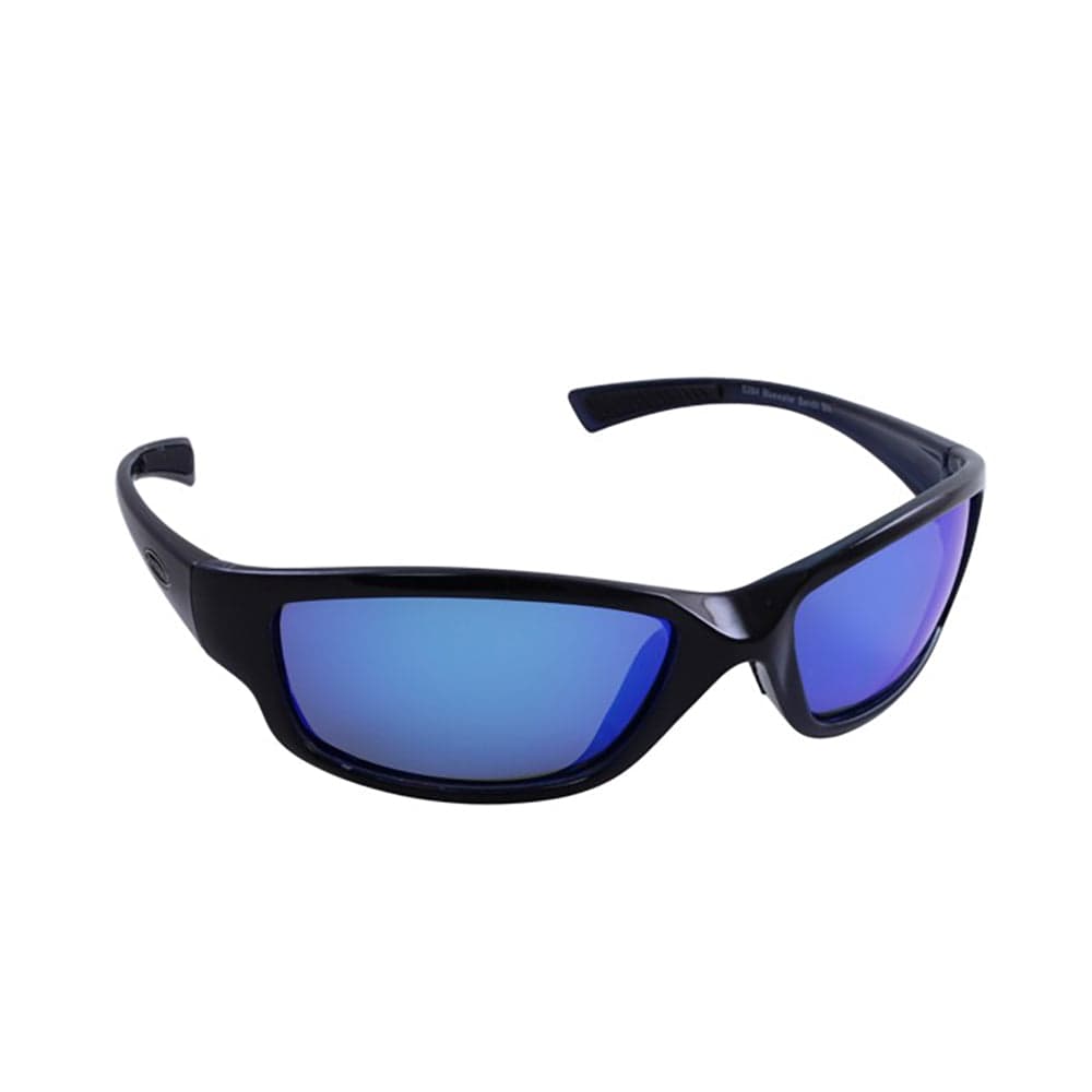 Sunglasses Black Frame / Blue Mirror Lens Polarized 1.0mm Sea Striker  Bridgetender 279