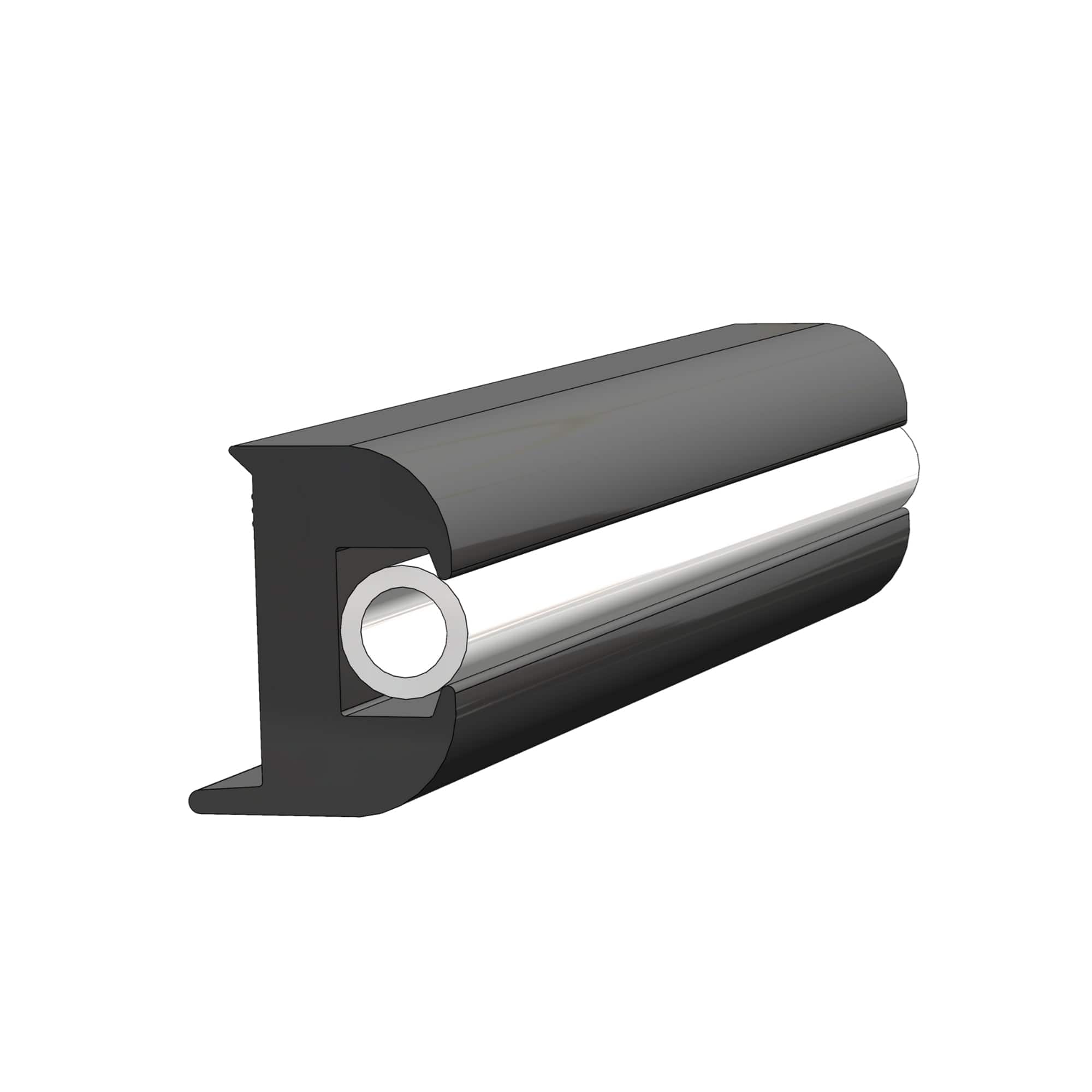 TACO Semi-Rigid Rub Rail Kit - Black w/Black Insert - 50' 