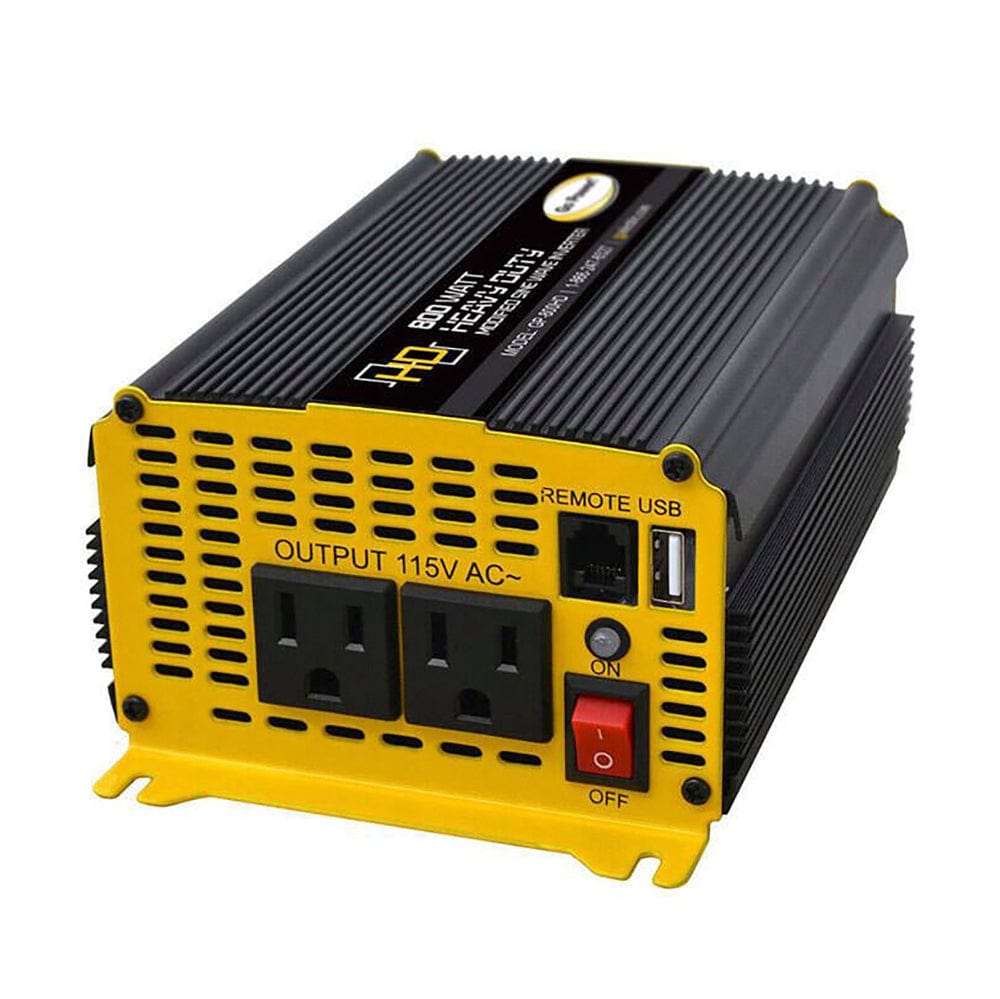 800 Watt Heavy-Duty Modified Sine Wave Inverter - Go Power GP-800HD