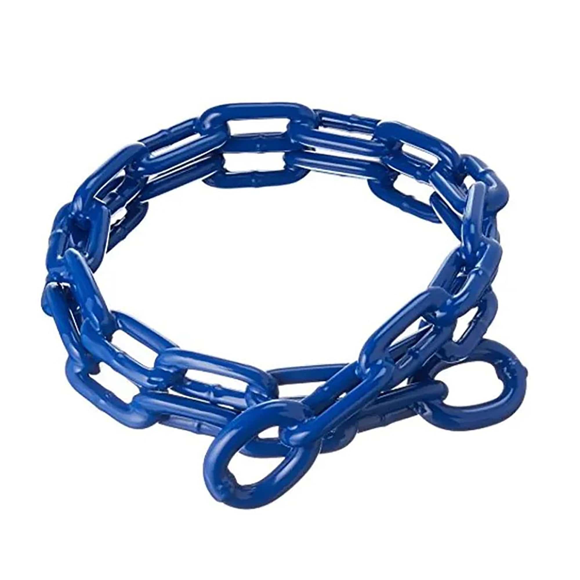 1/4" x 4' Blue PVC Coated Steel Anchor Chain Greenfield Products 2115-R