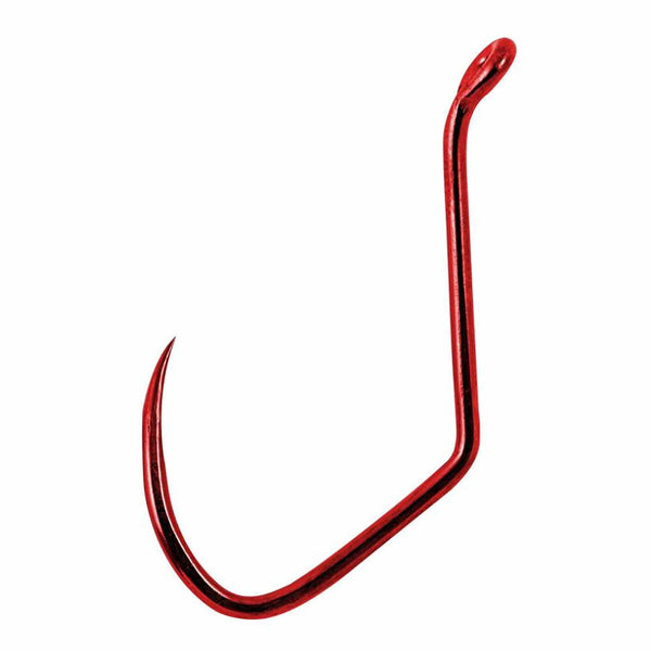 Sickle Octopus Hook (Pack of 25), Red Chrome, 2 - Matzuo 141062-2