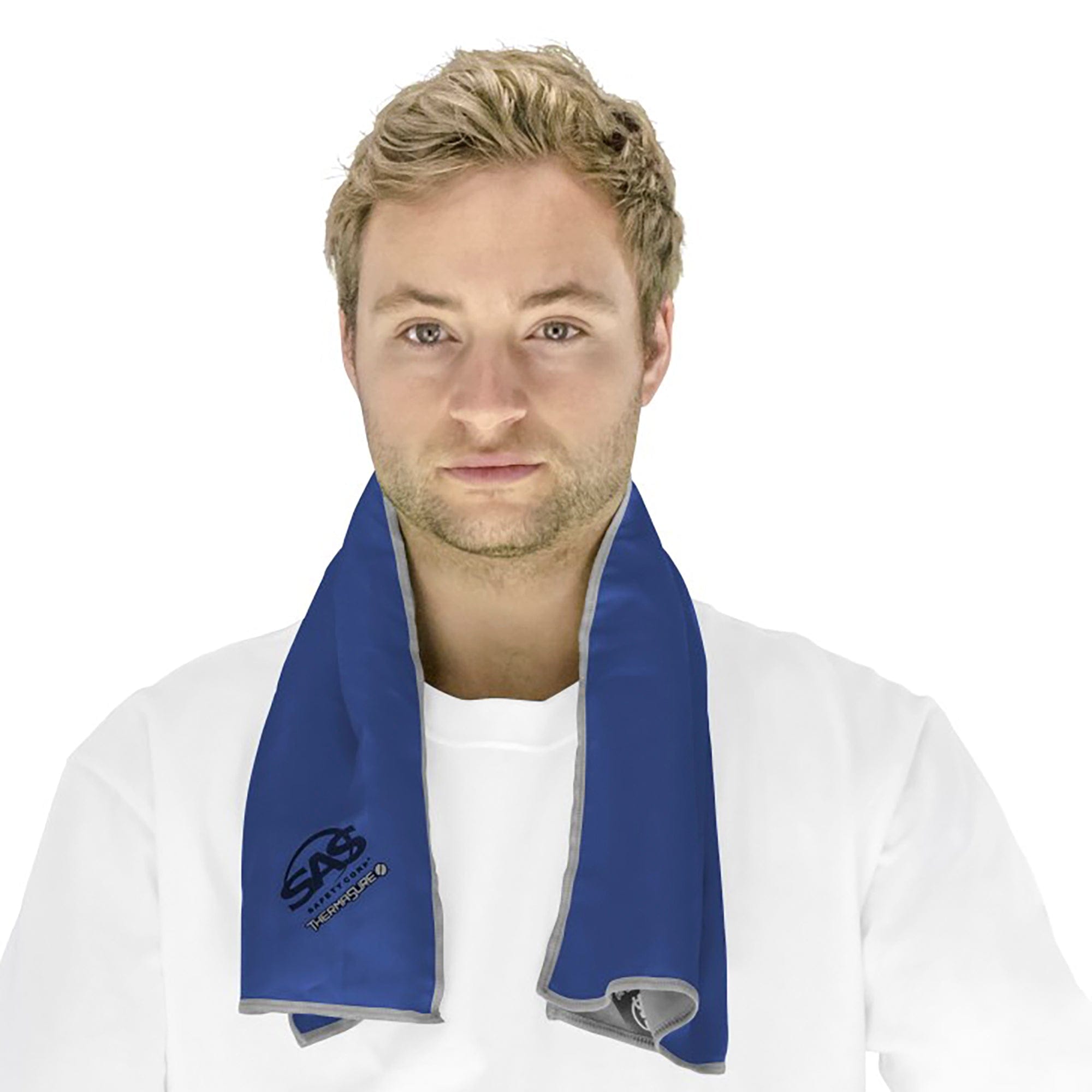 ThermaSure Microfiber Cooling Towel - Blue - SAS Safety 7300-01