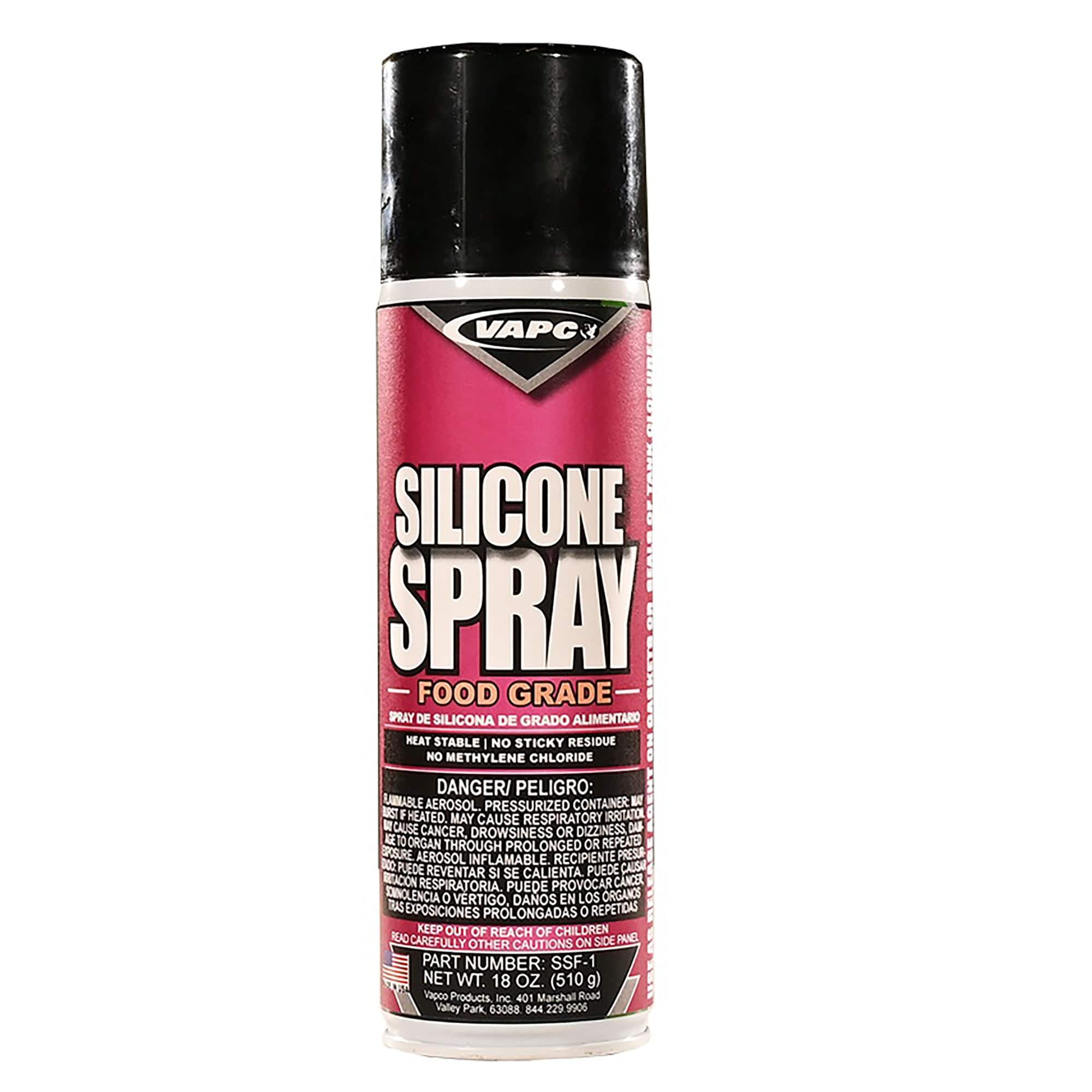 Silicone Spray Food Grade 18 Oz Vapco SSF-1