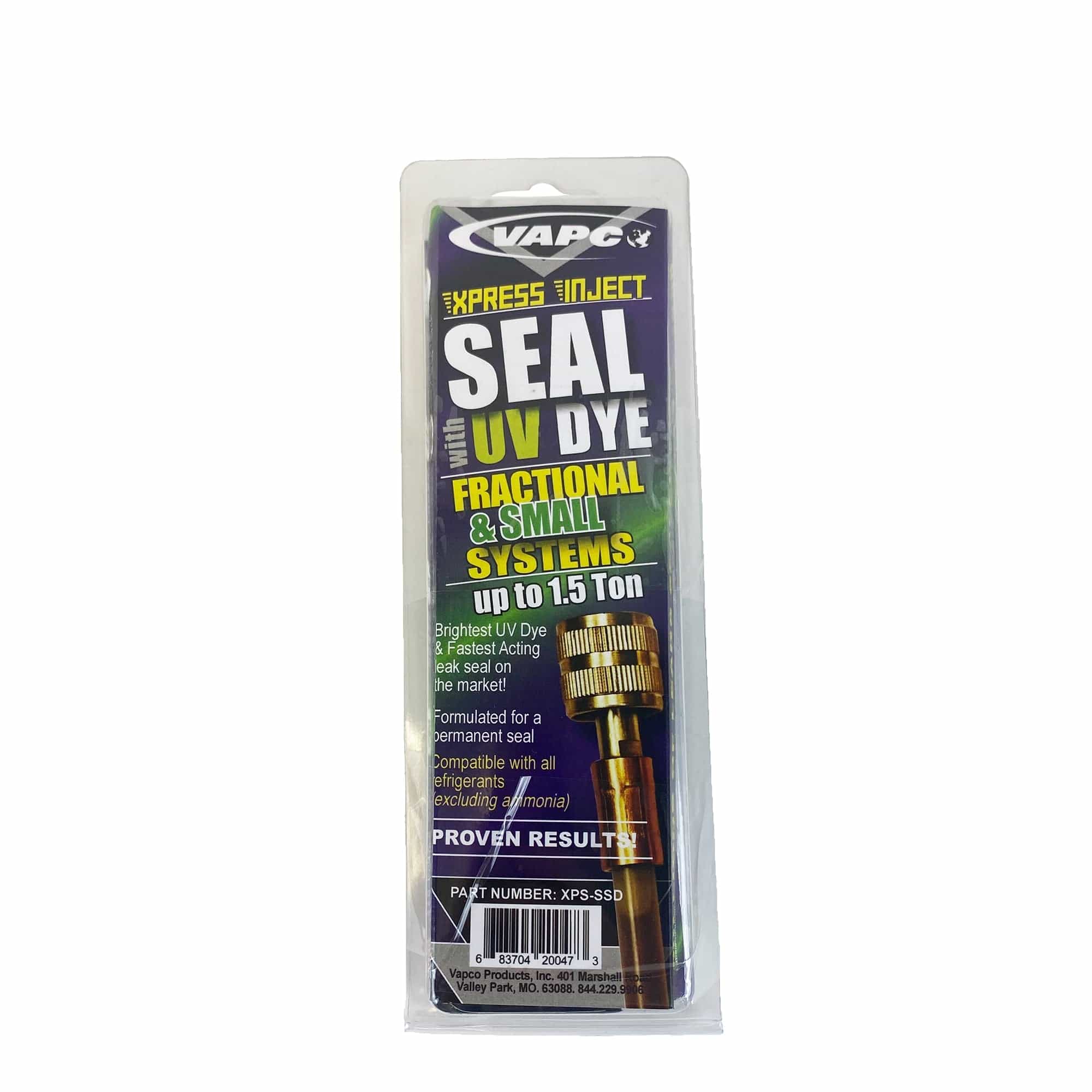 XPRESS HVAC Seal + UV Dye Up To 1.5 Ton Vapco - XPS-SSD