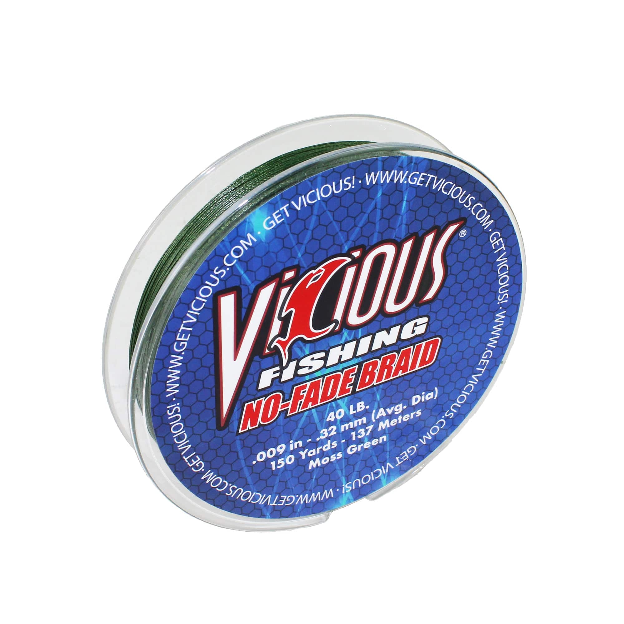 Vicious Fishing No-Fade Braid 40 lb / Moss Green