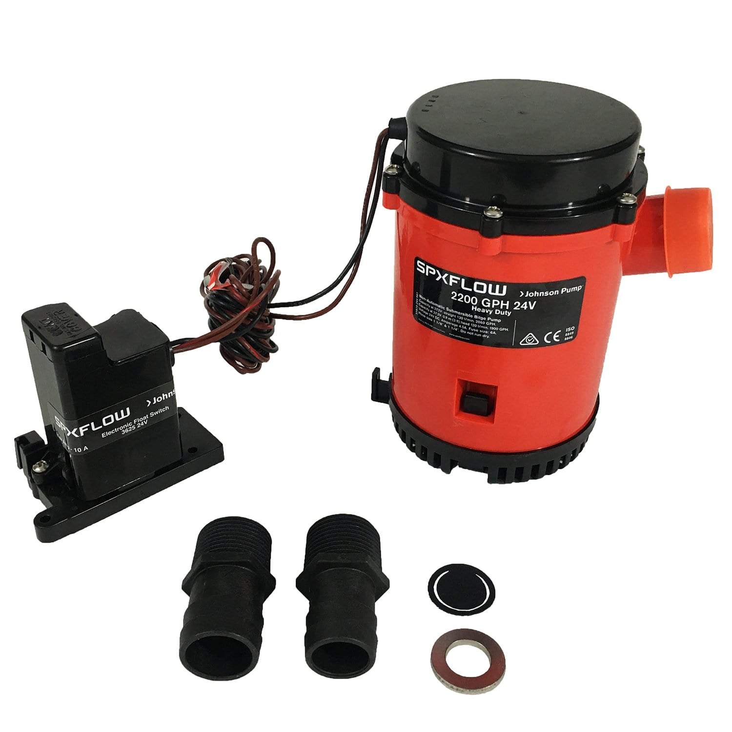 Johnson Pump 02204-002 24-Volt 2200 Auto Bilge Pump w/ Electro-Magneti