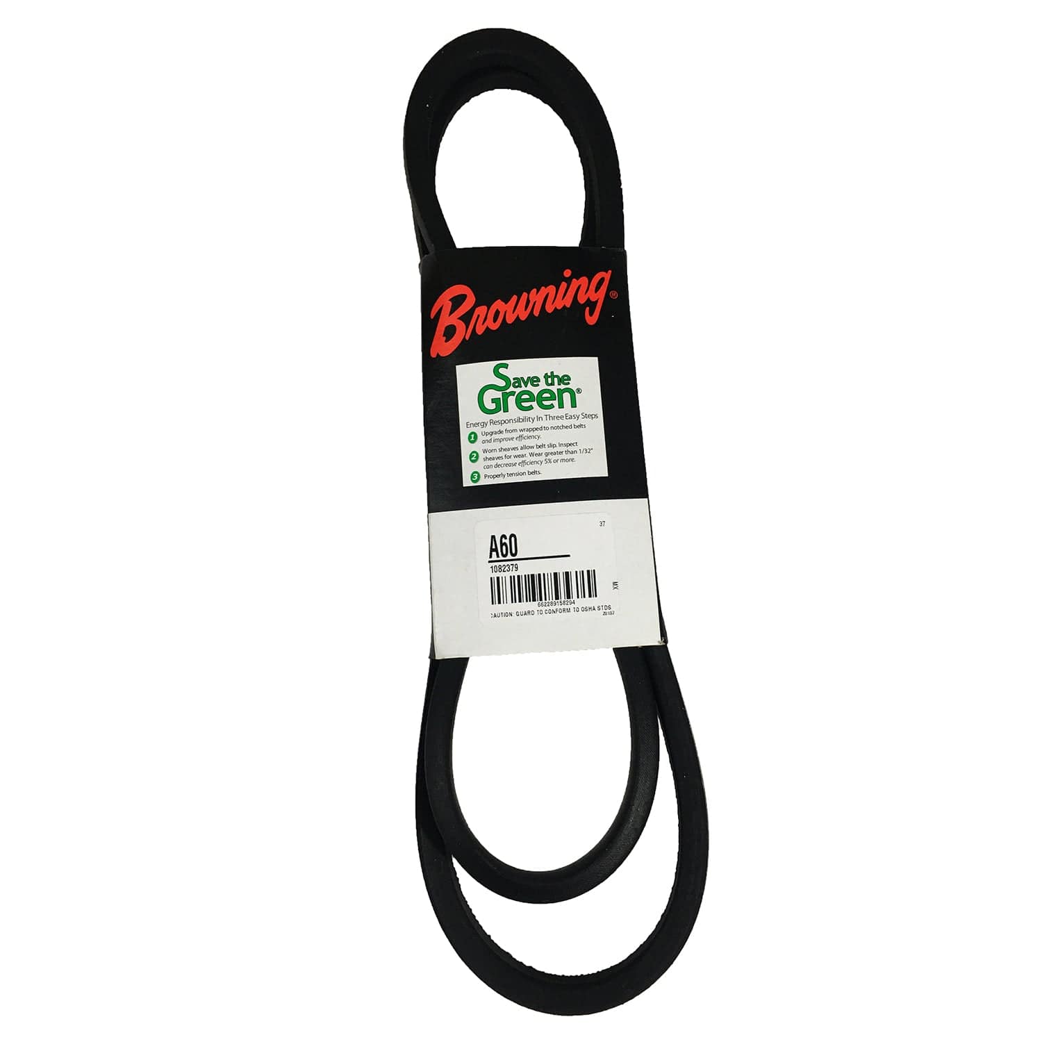 Gates A60 Hi-Power II Notched V-Belt - 1/2" x 62"