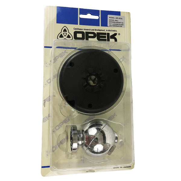 Opek AM-602L CB Radio Antenna Ball Mount w/ Locking Plate