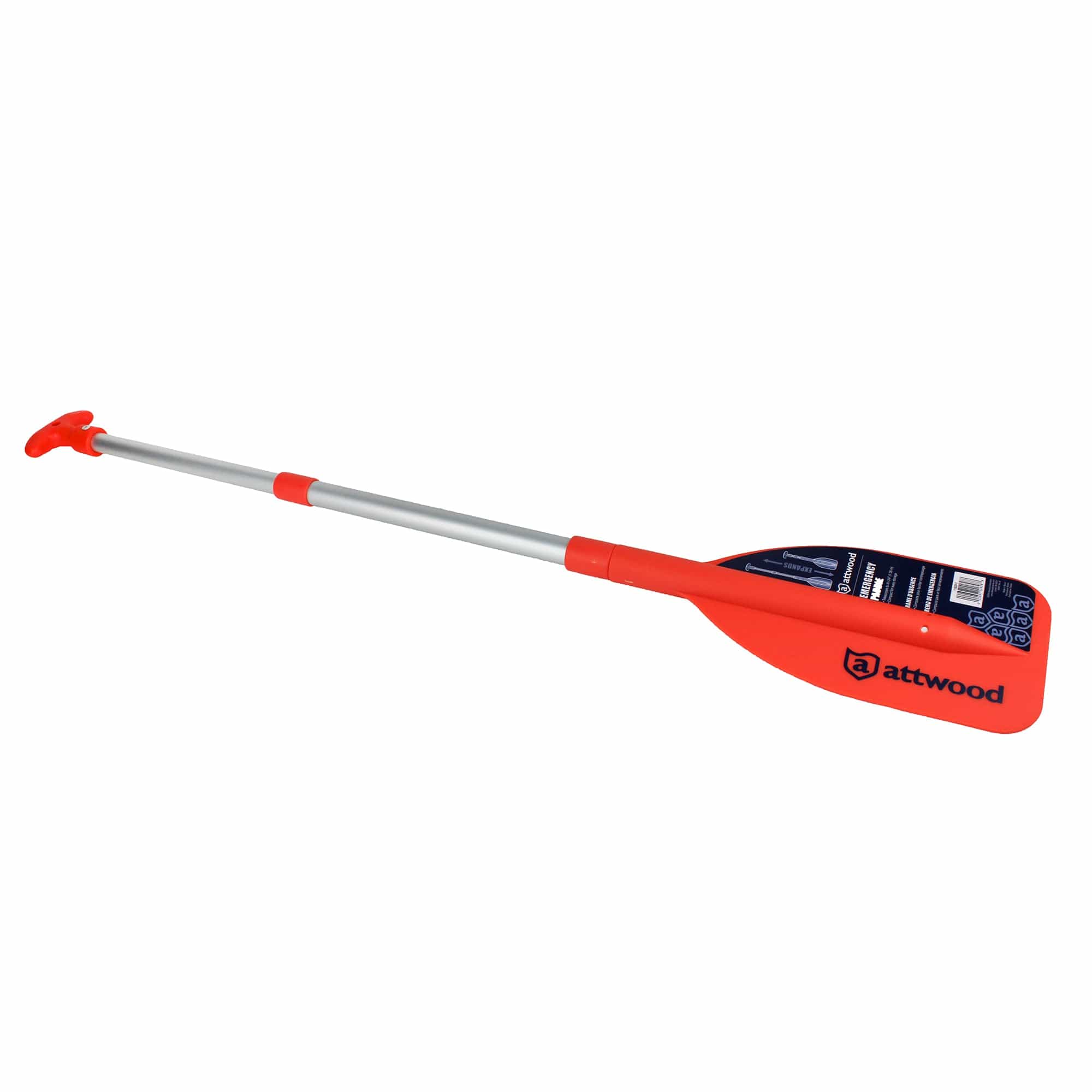 Attwood 11828-1 Emergency 20-inch to 42-inch Telescoping Paddle for Boating, Orange