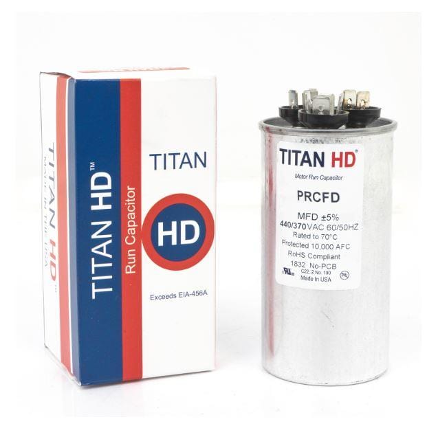 Packard PRCFD455 TITAN HD Run Capacitor 45+5 MFD 440/370 Volt Round