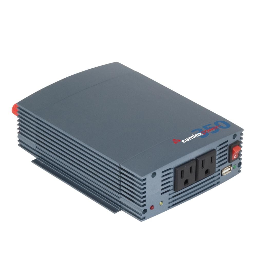 Samlex SSW-350-12A 12 Volt 350 Watt Pure Sine Inverter With USB Charging Port And Cables